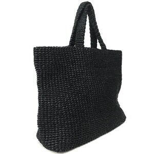 Prada Shoulder Raffia Tote Crochet Net Bag